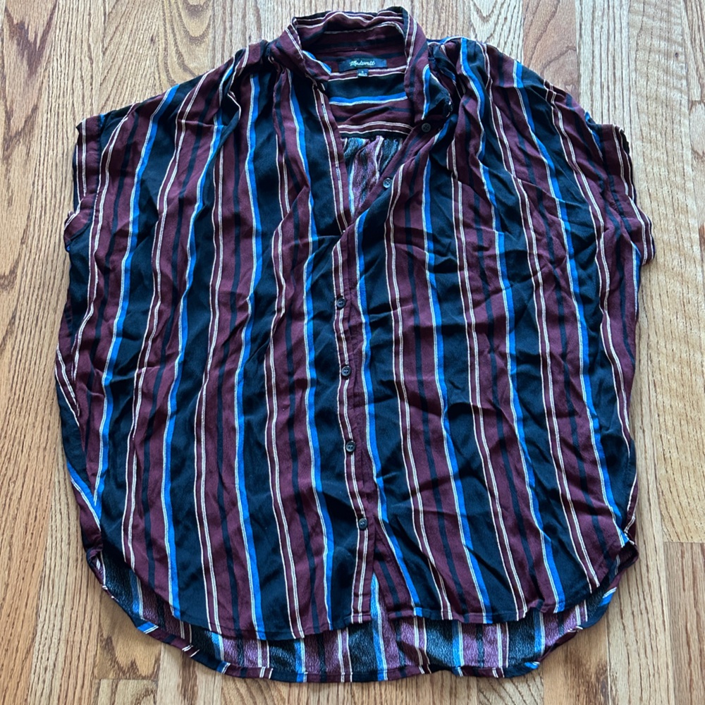Madewell baby sleeve button up tunic